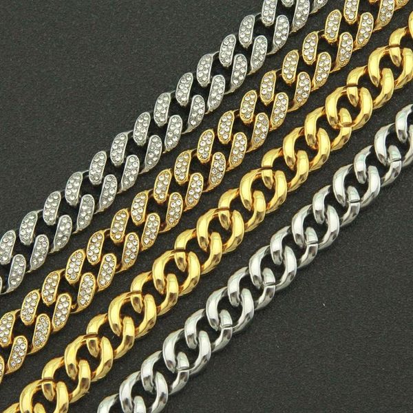 chains 7"-30" hip hop rhinestones paved bling iced out 13mm round cuban miami link chain necklaces for men rapper jewelry drop, Silver
chains 7"-30" hip hop rhinestones paved bling iced out 13mm round cuban miami link chain necklaces for men rapper jewelry drop, Silver