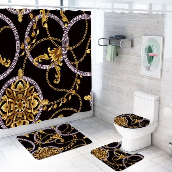 bath accessory set 4 pieces hollow shape pattern shower curtain sets with rug toilet cover floor mat waterproof vintage style
bath accessory set 4 pieces hollow shape pattern shower curtain sets with rug toilet cover floor mat waterproof vintage style