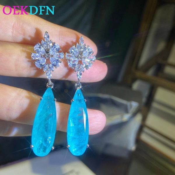 oekdfn 925 sterling silver drop earrings 10*30mm paraiba tourmaline diamond gemstone dangle earrings wedding party fine jewelry
oekdfn 925 sterling silver drop earrings 10*30mm paraiba tourmaline diamond gemstone dangle earrings wedding party fine jewelry