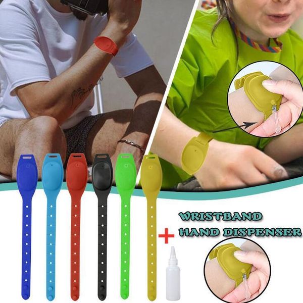silicone bracelets refillable wristband liquid soap hand sanitizer bracelet wearable sanitizering dispenser gel dhc2599
silicone bracelets refillable wristband liquid soap hand sanitizer bracelet wearable sanitizering dispenser gel dhc2599