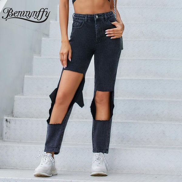 women's jeans benuynffy button black ripped woman wash big hole mom streetwear fashion women high waist straight leg, Blue
women's jeans benuynffy button black ripped woman wash big hole mom streetwear fashion women high waist straight leg, Blue