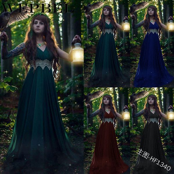 women vintage medieval dress renaissance gowns dark gothic floor length dress long dress cosplay dresses q1210, Black;gray
women vintage medieval dress renaissance gowns dark gothic floor length dress long dress cosplay dresses q1210, Black;gray