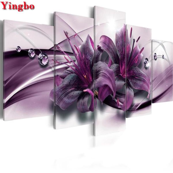 5 pieces modular abstract picture diamond embroidery purple lily flower diamond painting cross stitch full square round mosaic
5 pieces modular abstract picture diamond embroidery purple lily flower diamond painting cross stitch full square round mosaic