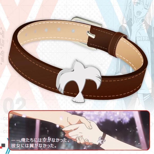 anime darling in the franxx 02 cosplay inseparable king bird bracelet wristband pu metal bracelets costume props gift, Golden;silver
anime darling in the franxx 02 cosplay inseparable king bird bracelet wristband pu metal bracelets costume props gift, Golden;silver
