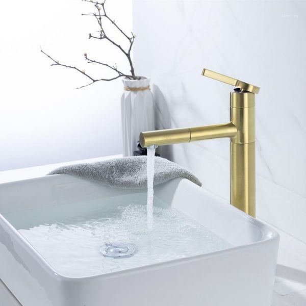 brushed gold pull out basin faucet and cold water wash basineuropean-style gold faucet brass torneiras monocomando1
brushed gold pull out basin faucet and cold water wash basineuropean-style gold faucet brass torneiras monocomando1