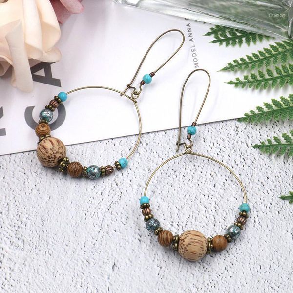 bohemian beads big circle pendant hoop earrings for women boho ethnic vintage wooden beads drop ear cuff earrings hoop1, Golden;silver
bohemian beads big circle pendant hoop earrings for women boho ethnic vintage wooden beads drop ear cuff earrings hoop1, Golden;silver
