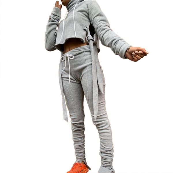 lace up turtleneck tracksuit women set pullover crop and draped pants suit winter fashion thick warm fleece sweatshirt sets, Gray
lace up turtleneck tracksuit women set pullover crop and draped pants suit winter fashion thick warm fleece sweatshirt sets, Gray