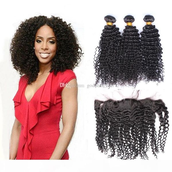mongolian ear to ear lace frontal with bundles 4pcs kinky curly hair bundles with lace frontal closure parting virgin human hair, Black
mongolian ear to ear lace frontal with bundles 4pcs kinky curly hair bundles with lace frontal closure parting virgin human hair, Black