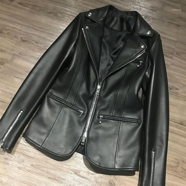 genuine leather blazer ladies real sheepskin jacket women natural lambskin jacket1, Black
genuine leather blazer ladies real sheepskin jacket women natural lambskin jacket1, Black