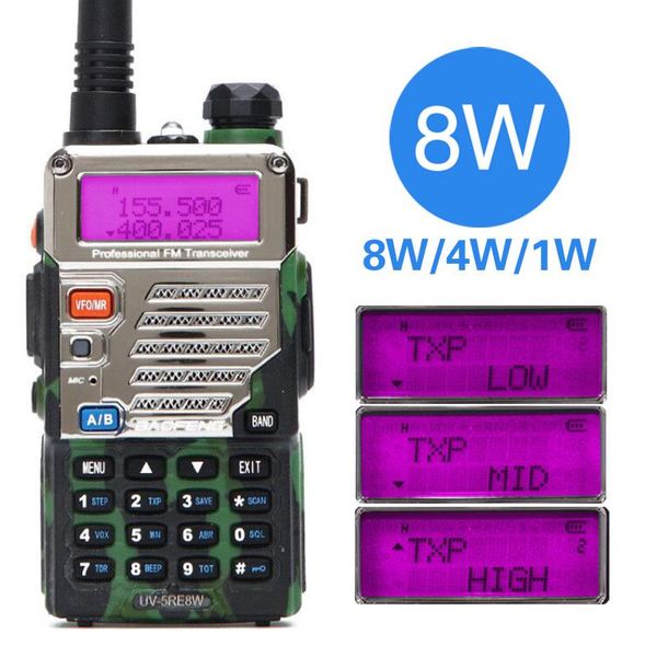 baofeng uv-5re 8w мощные 8/4 1 второй тройной power walkie talkie 10km двойной band uv5re двухсторонний радио vox портативное радио
baofeng uv-5re 8w мощные 8/4 1 второй тройной power walkie talkie 10km двойной band uv5re двухсторонний радио vox портативное радио