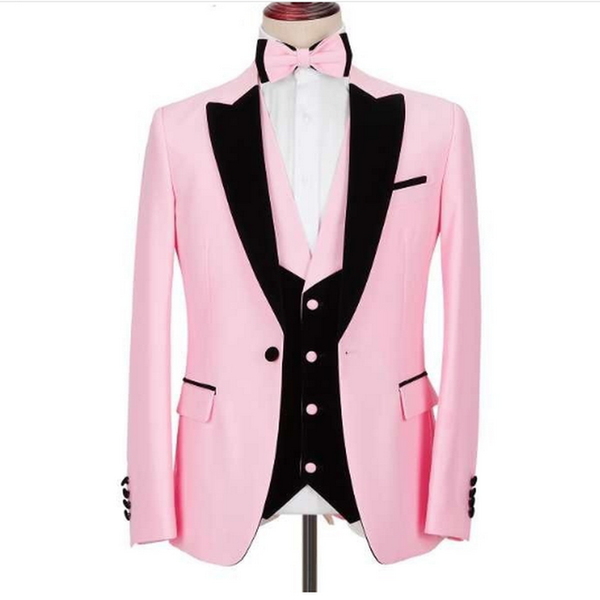 men's suits & blazers tailor made pink men slim fit wedding prom blazer costume homme 3 piece male dress groom tuxedo (jacket+pants+ves, White;black
men's suits & blazers tailor made pink men slim fit wedding prom blazer costume homme 3 piece male dress groom tuxedo (jacket+pants+ves, White;black