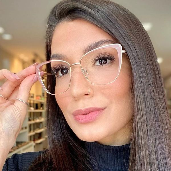 fashion sunglasses frames metal cat eye glasses frame women optical anti blue eyeglasses ladies transparent spectacles oculos feminino, Black
fashion sunglasses frames metal cat eye glasses frame women optical anti blue eyeglasses ladies transparent spectacles oculos feminino, Black