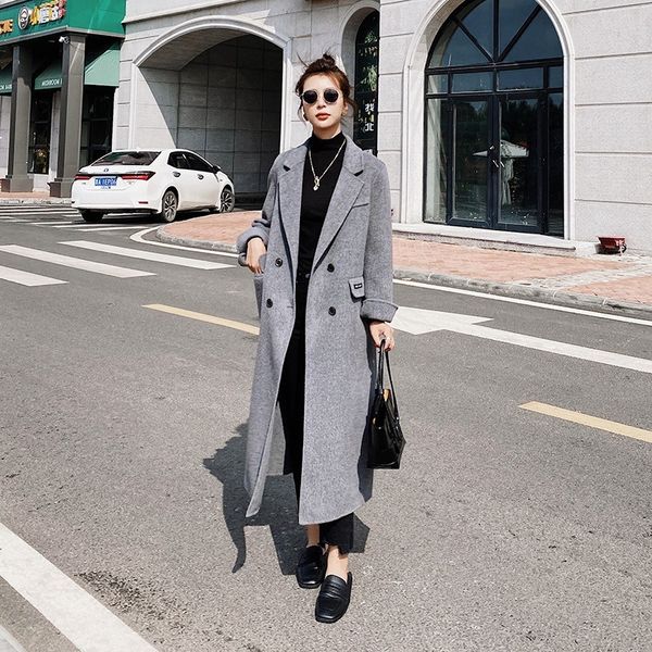 2021 new l feminino inverno coreano longo de alta qualidade premium cinza solto lapela abaixo do joelho engrossar moda jaqueta rjqr, Black
2021 new l feminino inverno coreano longo de alta qualidade premium cinza solto lapela abaixo do joelho engrossar moda jaqueta rjqr, Black