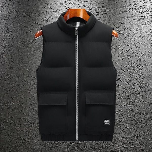 sleeveless down jacket men's vest cotton winter jacket 2020 new korean fashion cotton winter short padded warm vest, Black;white
sleeveless down jacket men's vest cotton winter jacket 2020 new korean fashion cotton winter short padded warm vest, Black;white