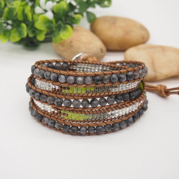 exquisite gray labradorite bead wrap bracelets for women miyuki seed beads handmade braided multi layered boho bracelet jewelry, Golden;silver
exquisite gray labradorite bead wrap bracelets for women miyuki seed beads handmade braided multi layered boho bracelet jewelry, Golden;silver