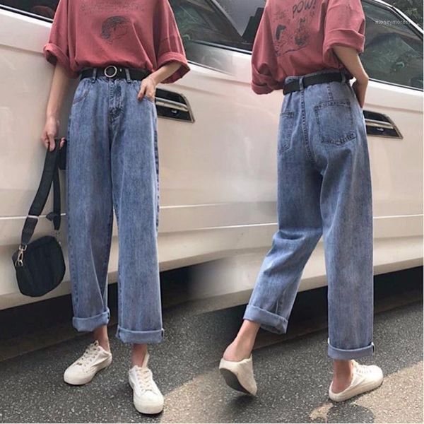 women's jeans retro women's spring and autumn dress 2021 insbf high waist slim straight pants wide leg pants1, Blue
women's jeans retro women's spring and autumn dress 2021 insbf high waist slim straight pants wide leg pants1, Blue