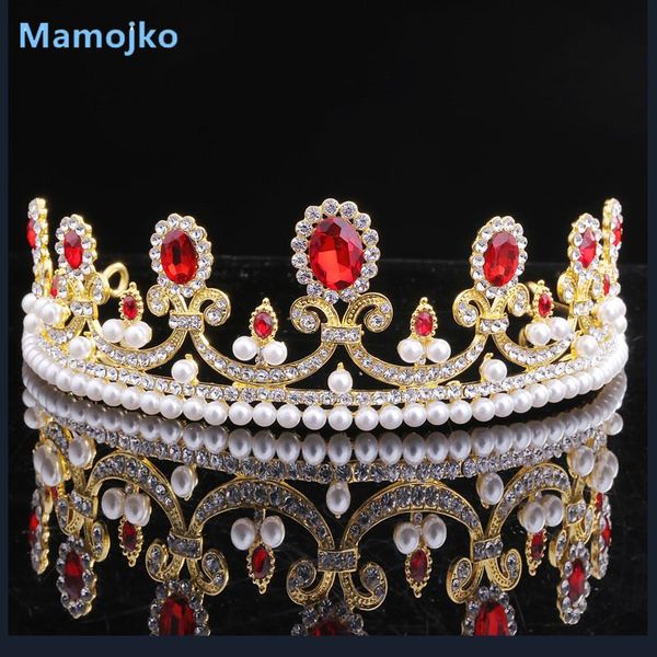 mamojko 3 colors baroque white blue red crystal wedding crown diadem fashion pearl bridal tiara crown hair accessories, Golden;silver
mamojko 3 colors baroque white blue red crystal wedding crown diadem fashion pearl bridal tiara crown hair accessories, Golden;silver