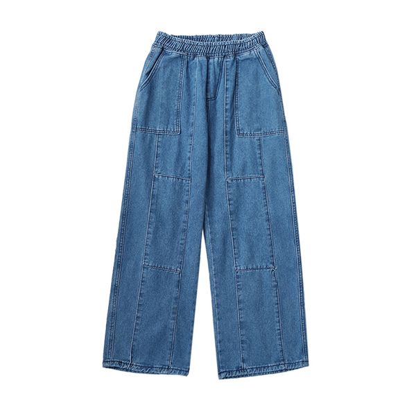 elastic high waist wide leg jeans for women y2k baggy denim pants soft comfortable ankle length trousers ladies casual bottoms y1214, Blue
elastic high waist wide leg jeans for women y2k baggy denim pants soft comfortable ankle length trousers ladies casual bottoms y1214, Blue