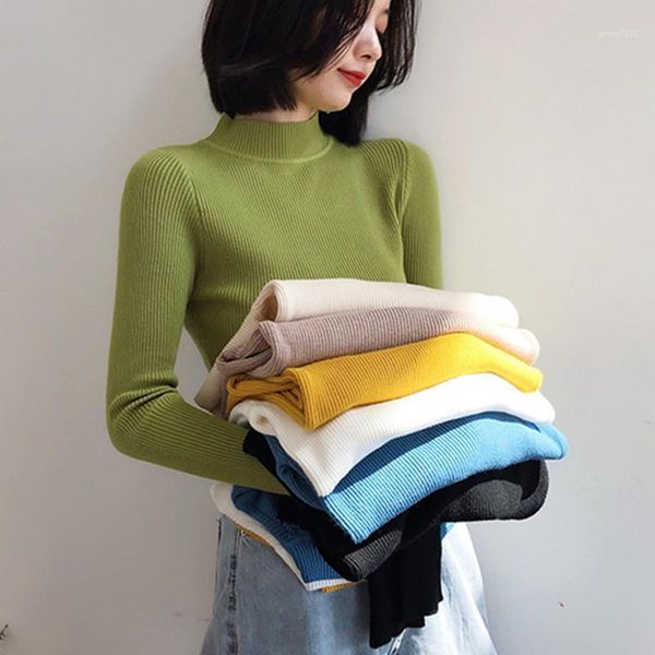 women's sweaters autumn and winter avocado green half high neck sweater women's tight middle short t-shirt1, White;black
women's sweaters autumn and winter avocado green half high neck sweater women's tight middle short t-shirt1, White;black