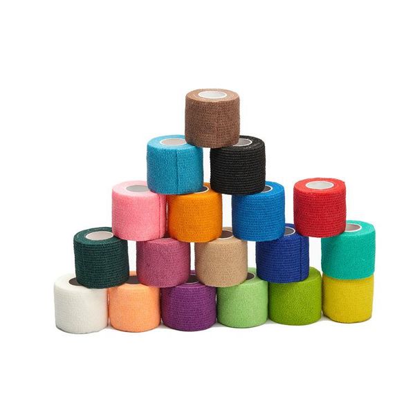 new colorful sport self adhesive elastic bandage wrap tape 4.5m elasast for knee support pads finger ankle palm shoulder, Yellow;black
new colorful sport self adhesive elastic bandage wrap tape 4.5m elasast for knee support pads finger ankle palm shoulder, Yellow;black