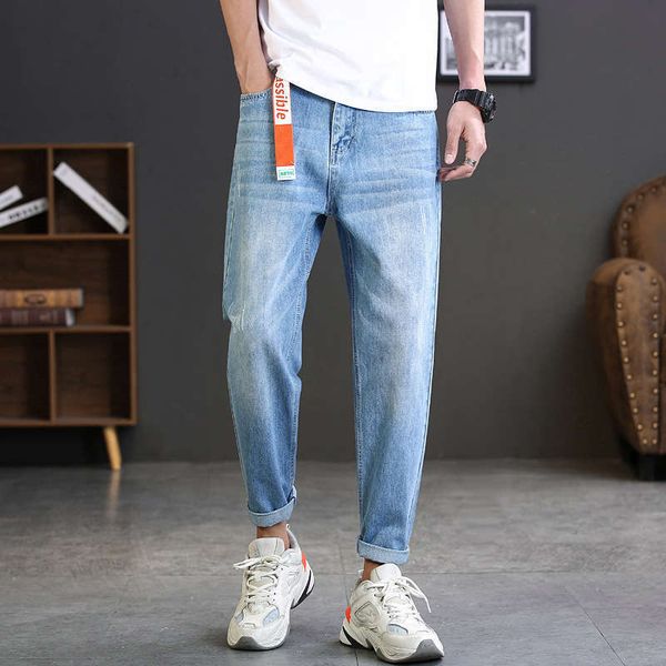 spring and summer new trend versatile loose nine point men's jeans harun straight pants, Blue
spring and summer new trend versatile loose nine point men's jeans harun straight pants, Blue