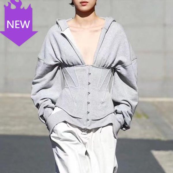 women's hoodies & sweatshirts v neck high waist slim sweatshirt female fashion 2021 spring for long sleeve, Black
women's hoodies & sweatshirts v neck high waist slim sweatshirt female fashion 2021 spring for long sleeve, Black