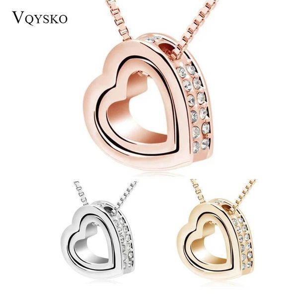 pendant necklaces austrian crystal design brand heart pendants fashion jewelry necklace for women, Silver
pendant necklaces austrian crystal design brand heart pendants fashion jewelry necklace for women, Silver
