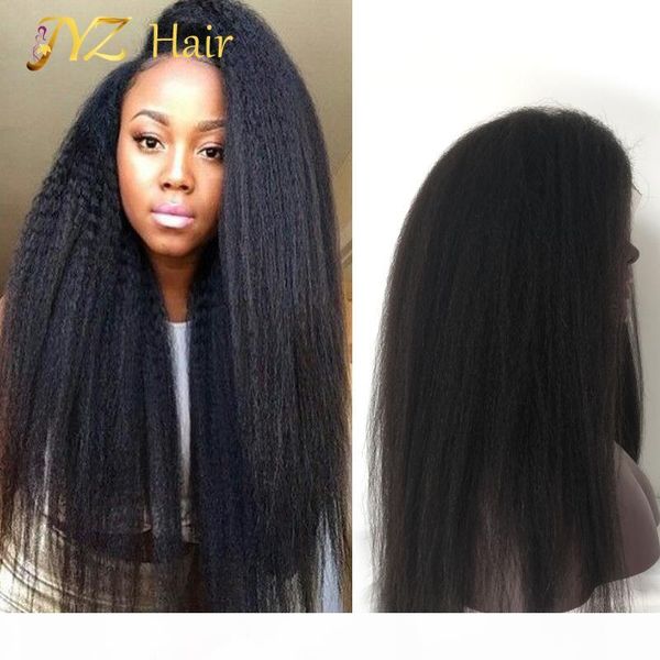 jyz kinky straight wigs for black women lace wigs full wig glueless lace front wig long human hair, Black;brown
jyz kinky straight wigs for black women lace wigs full wig glueless lace front wig long human hair, Black;brown