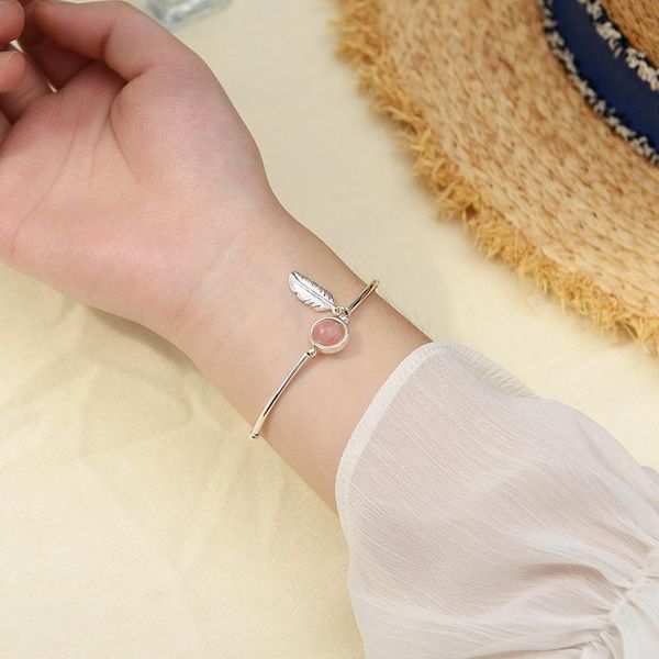 pink rhinestone feather pendant bracelet for women charm silver color chain round bead crystal bracelets fashion jewelry a849, Golden;silver
pink rhinestone feather pendant bracelet for women charm silver color chain round bead crystal bracelets fashion jewelry a849, Golden;silver