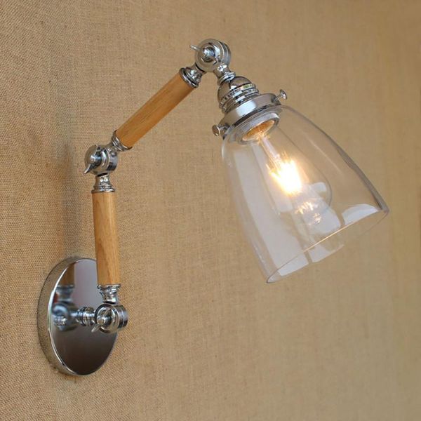wood glass shade adjustable swing arm industrial vintage wall lamp e27 led modern light decorative for bedroom living room bar
wood glass shade adjustable swing arm industrial vintage wall lamp e27 led modern light decorative for bedroom living room bar
