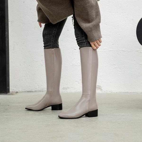 knee boots female boots genuine leather black knight women autumn and winter women shoes1
knee boots female boots genuine leather black knight women autumn and winter women shoes1