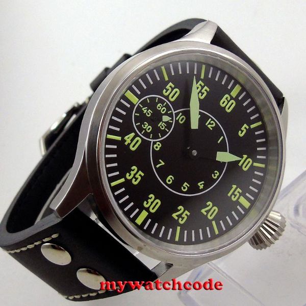 wristwatches 43mm corgeut black dial luminous sapphire glass 6497 17 jewels mechanical hand winding sport man watch, Slivery;brown
wristwatches 43mm corgeut black dial luminous sapphire glass 6497 17 jewels mechanical hand winding sport man watch, Slivery;brown