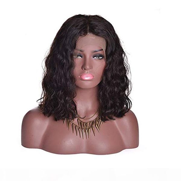 pre plucked lace front human hair wigs for black women short wave glueless with baby hair 150 density natural color, Black;brown
pre plucked lace front human hair wigs for black women short wave glueless with baby hair 150 density natural color, Black;brown
