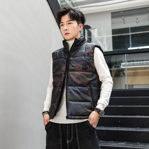 autumn and winter vest warm down cotton jacket men's korean fashion large size thickened leisure, Black;white
autumn and winter vest warm down cotton jacket men's korean fashion large size thickened leisure, Black;white