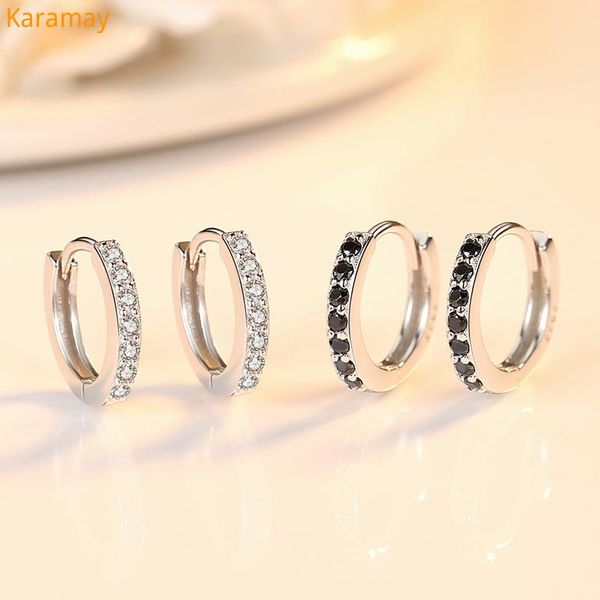simple female black crystal stone earrings classic sterling silver hoop earrings for women dainty bridal round wedding, Golden;silver
simple female black crystal stone earrings classic sterling silver hoop earrings for women dainty bridal round wedding, Golden;silver