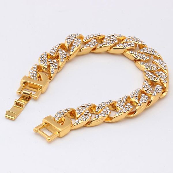 gold/ color micro pave cubic zircon bracelet all iced out 8" length cuban chain hip hop tennis bracelet for male female, Golden;silver
gold/ color micro pave cubic zircon bracelet all iced out 8" length cuban chain hip hop tennis bracelet for male female, Golden;silver