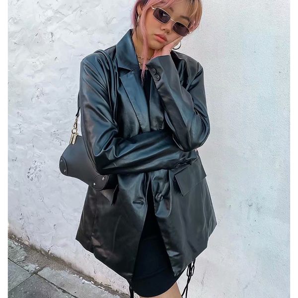 2021 new fashion pu leather women classic moto biker jacket autumn winter lady basic coat plus size coats outerwear xghl, Black;brown
2021 new fashion pu leather women classic moto biker jacket autumn winter lady basic coat plus size coats outerwear xghl, Black;brown