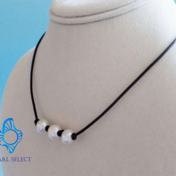 real natural can pearl necklace be leather rope fashion women's clavicle chain sale, Silver
real natural can pearl necklace be leather rope fashion women's clavicle chain sale, Silver