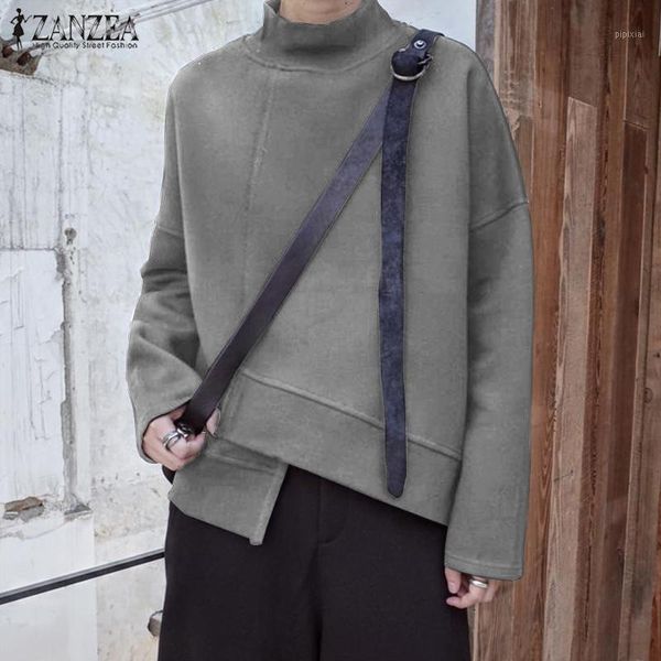 2020 winter long sleeve sweatshirts zanzea women solid basic pullover autumn casual trutleneck sweatshirt fashion plus size1, Black
2020 winter long sleeve sweatshirts zanzea women solid basic pullover autumn casual trutleneck sweatshirt fashion plus size1, Black