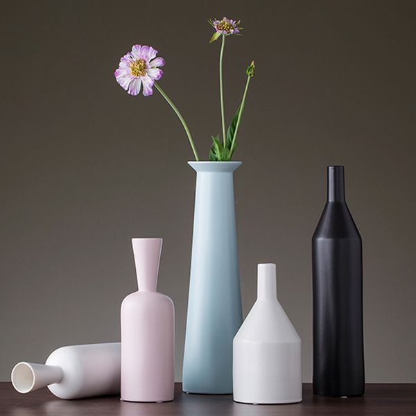 modern minimali ceramic vase decoration black white plant vases tablearts and crafts jarrones decorativos moderno
modern minimali ceramic vase decoration black white plant vases tablearts and crafts jarrones decorativos moderno