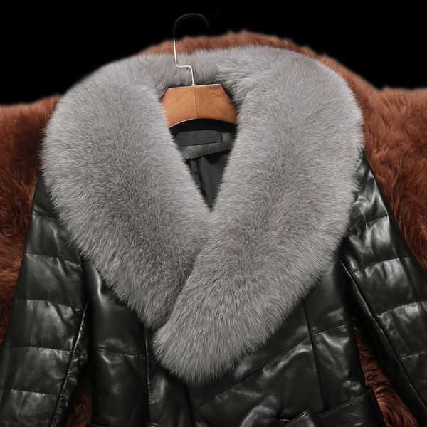 winter genuine leather, fox collar, long female jacket down, real lamb fur coats 6777 kj2466 f4ll, Black
winter genuine leather, fox collar, long female jacket down, real lamb fur coats 6777 kj2466 f4ll, Black