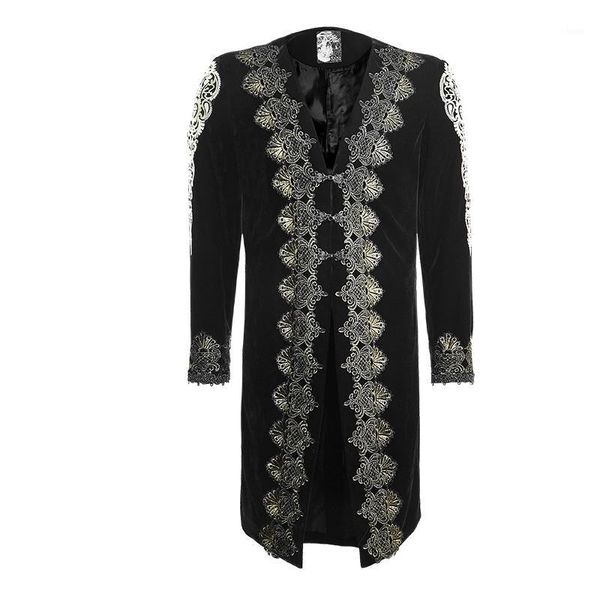 punk rave steampunk mens gothic black velvet with gold embroidery jacket coat y641 s-xxxl1, Black;brown
punk rave steampunk mens gothic black velvet with gold embroidery jacket coat y641 s-xxxl1, Black;brown