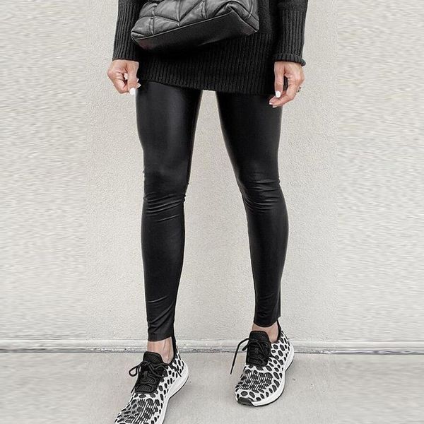 new spring autumn woman bodycon pants streetwear pencil pants pu black high waist leggin casual trousers for women clothing 2021
new spring autumn woman bodycon pants streetwear pencil pants pu black high waist leggin casual trousers for women clothing 2021