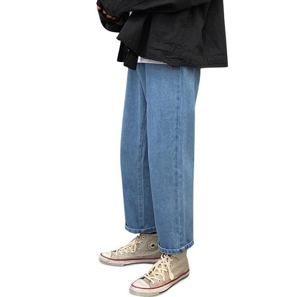 men's jeans korea japan young student streetwear 2021 harajuku denim pants oversized loose casual joggers men trousers, Blue
men's jeans korea japan young student streetwear 2021 harajuku denim pants oversized loose casual joggers men trousers, Blue