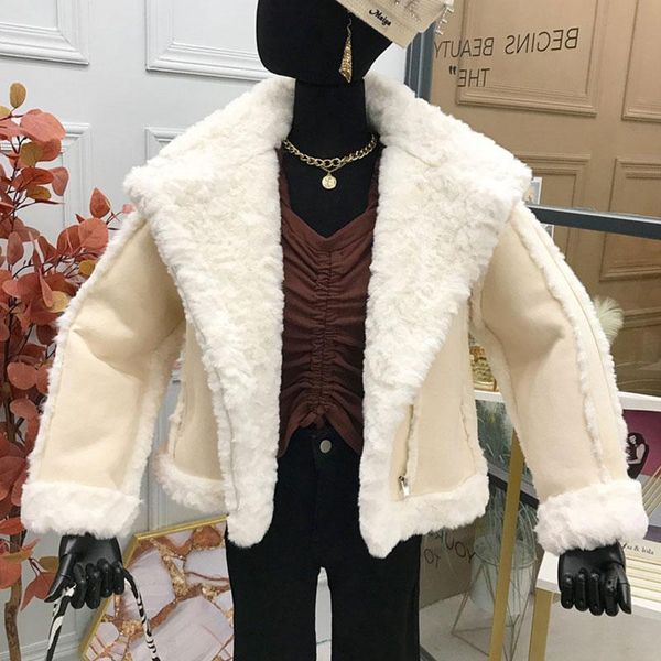 women's fur & faux 2021 winter lamb and all in one women coat female short slim jacket loose warm outwear solid color parka bc204, Black
women's fur & faux 2021 winter lamb and all in one women coat female short slim jacket loose warm outwear solid color parka bc204, Black