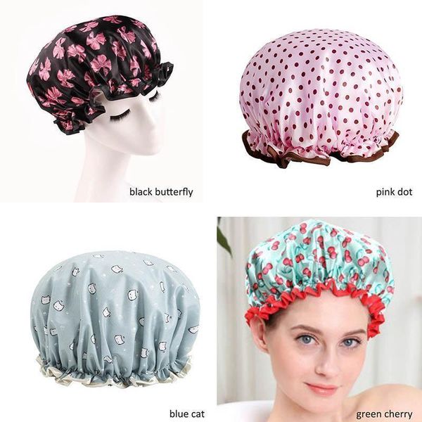 thick 1pcs waterproof bath hat double layer shower hair cover women supplies shower cap bathroom accessories h jlliep
thick 1pcs waterproof bath hat double layer shower hair cover women supplies shower cap bathroom accessories h jlliep