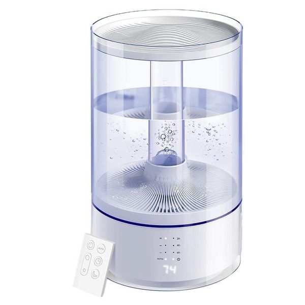 6l ultrasonic humidifiers essential oil diffuser air humidifier with remote control led display auto shut off auto mode
6l ultrasonic humidifiers essential oil diffuser air humidifier with remote control led display auto shut off auto mode
