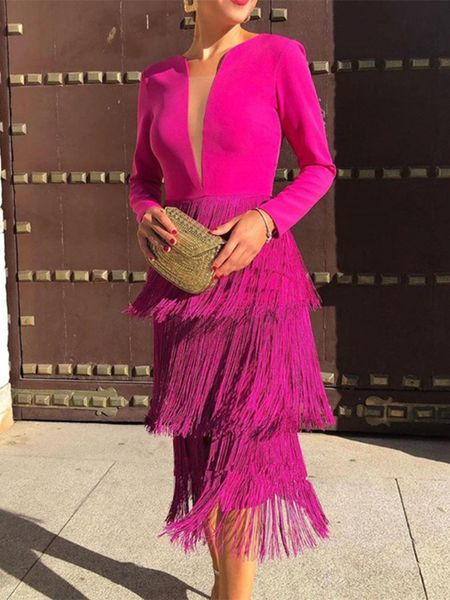 office ladies rose red fringe dress womens spring summer fashion knee length slim party night dresses xxl tassels 220308, Black;gray
office ladies rose red fringe dress womens spring summer fashion knee length slim party night dresses xxl tassels 220308, Black;gray