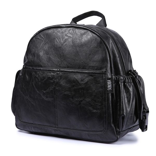 fashion maternity nappy changing bag for mother black large capacity fashion diaper bag with 2 straps travel backpack for baby y200107
fashion maternity nappy changing bag for mother black large capacity fashion diaper bag with 2 straps travel backpack for baby y200107