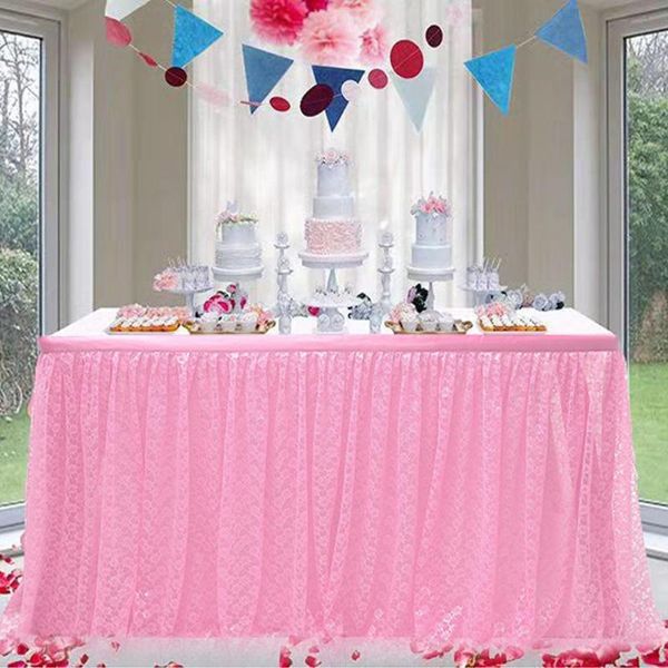 table skirt pink lace tulle tutu wedding birthday baby shower party decor tableware tablecloth two layer ice silk fabric
table skirt pink lace tulle tutu wedding birthday baby shower party decor tableware tablecloth two layer ice silk fabric